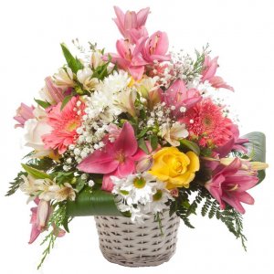 Mixed flowers Basket