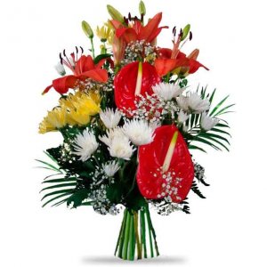 Sympathy Orchids and Lilies