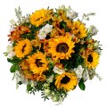 Lisianthus & Sunflowers